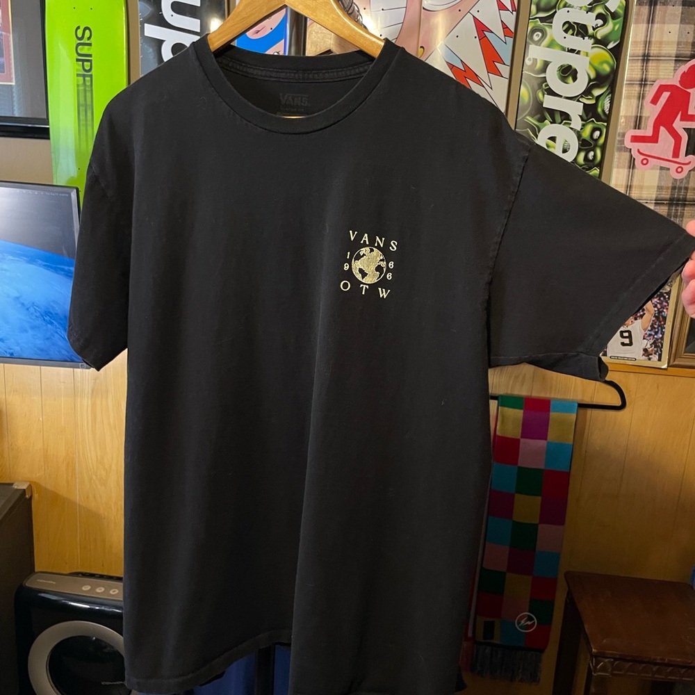 Vans don’t stop keep growing Black and White Graphic Tee globe Mens size large - Picture 3 of 5